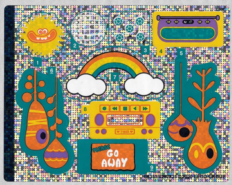 Sticker Sheet for Set 41255, Holographic Mirrored - (66351/6287725)