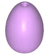 Medium Lavender Egg with Small Pin Hole
