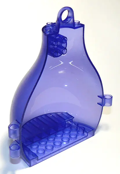 Trans-Purple Container, Pear-Shaped 5 x 12 x 14 Half
