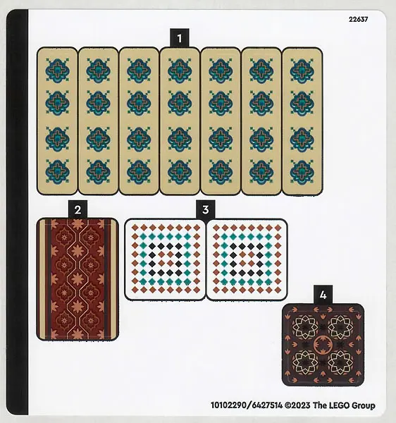 Sticker Sheet for Set 40590 - (10102290/6427514)