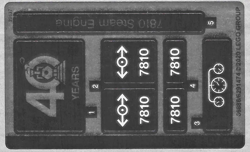 Sticker Sheet for Set 40370, Mirrored - (66886/6291474)