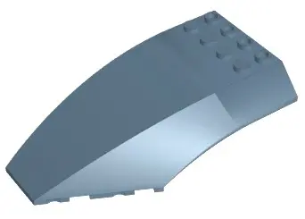 Sand Blue Windscreen 10 x 6 x 2 Curved