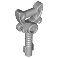 Light Bluish Gray Minifigure, Utensil Key, Ornamented with 1 Stud
