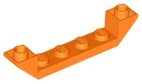Orange Slope, Inverted 45 6 x 1 Double with 1 x 4 Cutout