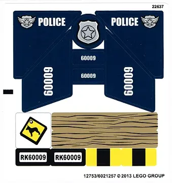 Sticker Sheet for Set 60009 - (12753/6021257)