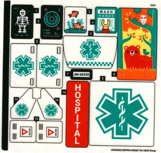 Sticker Sheet for Set 60330 - (10100082/6399216)