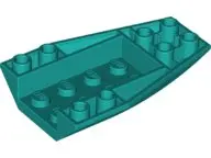 Dark Turquoise Wedge 6 x 4 Triple Inverted Curved