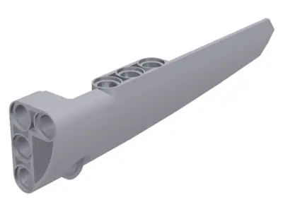 Light Bluish Gray Technic, Panel Fairing # 6 Long Smooth, Side B
