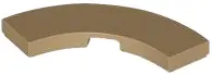 Tan Tile, Round Corner 3 x 3 Macaroni