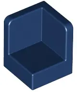 Dark Blue Panel 1 x 1 x 1 Corner