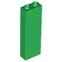 Green Brick 1 x 2 x 5