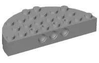 Light Bluish Gray Brick, Round Corner 4 x 8 Full Brick Double