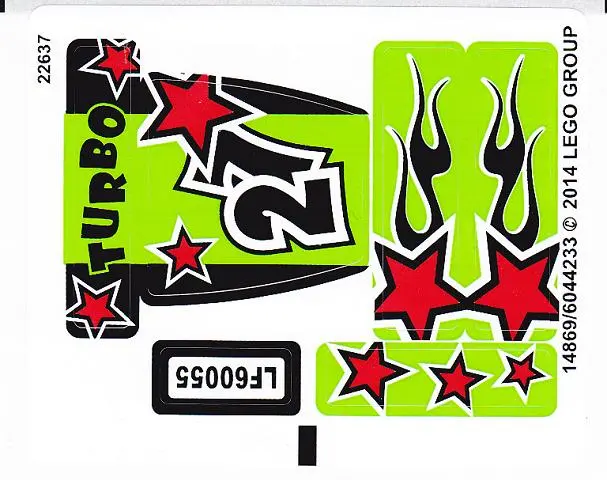 Sticker Sheet for Set 60055 - (14869/6044233)