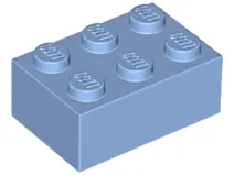 Medium Blue Brick 2 x 3