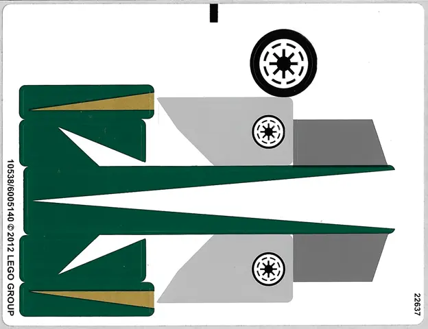 Sticker Sheet for Set 9498 - (10538/6005140)