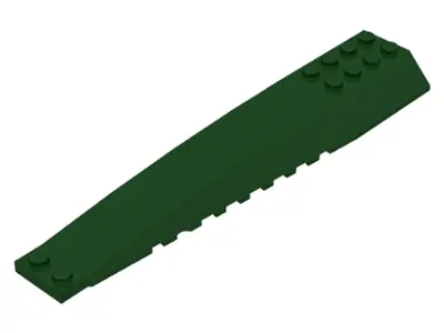 Dark Green Wedge 16 x 4 Triple Curved with Reinforcements