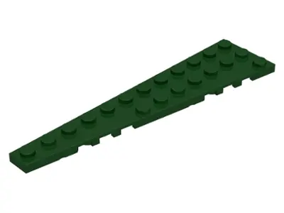 Dark Green Wedge, Plate 12 x 3 Left