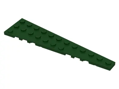 Dark Green Wedge, Plate 12 x 3 Right