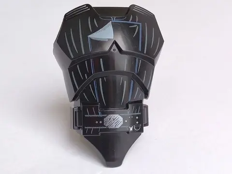 Black Large Figure Torso with SW Jedi Robe Pattern (Jedi Luke)