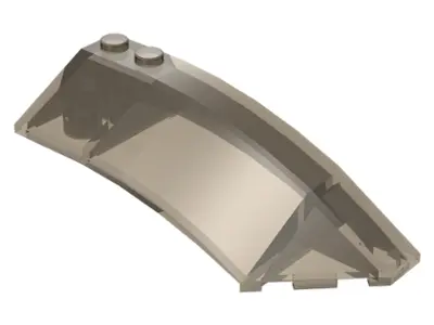 Trans-Brown Wedge 8 x 3 x 2 Open Right