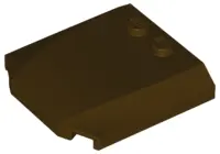 Dark Brown Wedge 4 x 4 x 2/3 Triple Curved