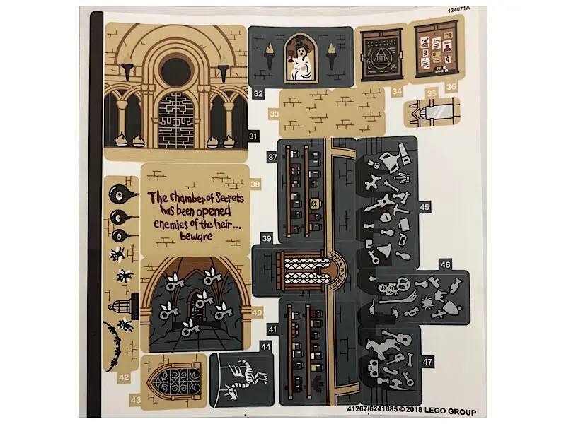 Sticker Sheet for Set 71043, Sheet 2 - (41267/6241685)