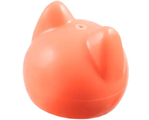 Coral Brick, Round 1 x 1 Ball with Cat Ears