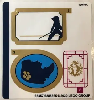 Sticker Sheet for Set 43174, Sheet 1 - (65857/6285565)