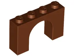 Reddish Brown Arch 1 x 4 x 2