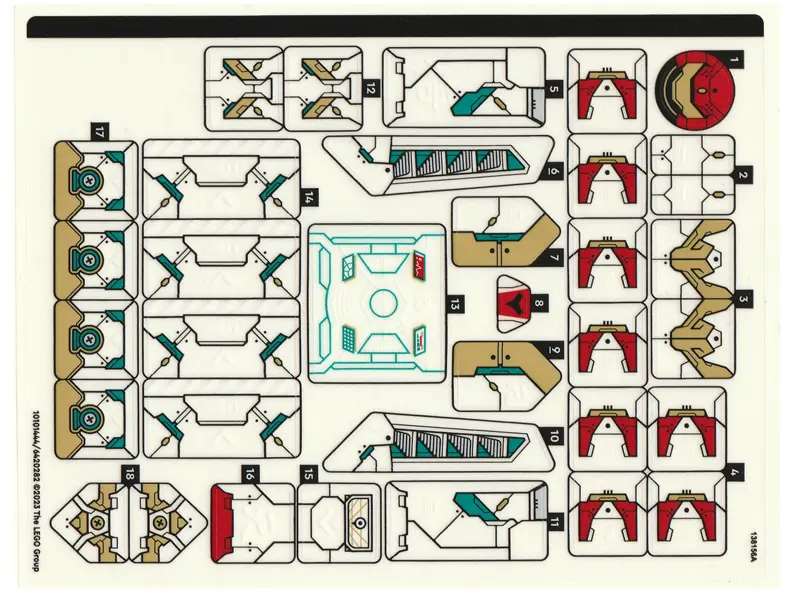 Sticker Sheet for Set 80045 - (10101444/6420282)