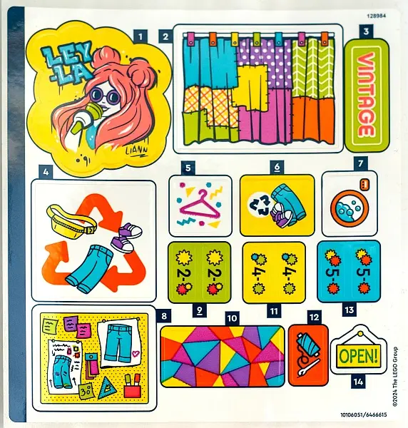 Sticker Sheet for Set 42614 - (10106051/6466615)
