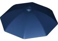 Dark Blue Minifigure, Utensil Umbrella Top with No Bottom Flaps, 6 x 6 with Top Stud