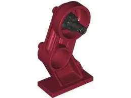 Dark Red Large Figure Leg Right with Black Rotation Joint Pin