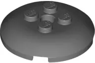 Dark Bluish Gray Brick, Round 4 x 4 x 2/3 Dome Top with Hole