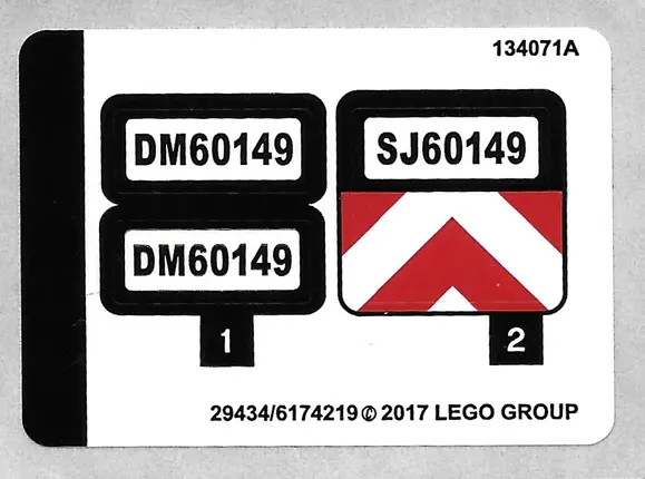 Sticker Sheet for Set 60149 - (29434/6174219)
