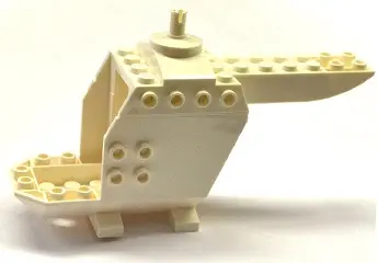 White Helicopter Body with Top Pin