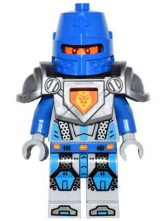 Royal Soldier / King's Guard - Blue Helmet with Eye Slit, Flat Silver Armor