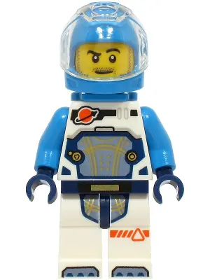 Astronaut - Male, White Spacesuit with Dark Azure Arms, Dark Azure Helmet, Trans-Clear Visor, Dark A