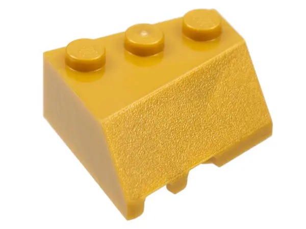 Pearl Gold Wedge 3 x 3 Sloped Right