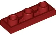 Dark Red Tile, Modified 1 x 3 Inverted with Hole