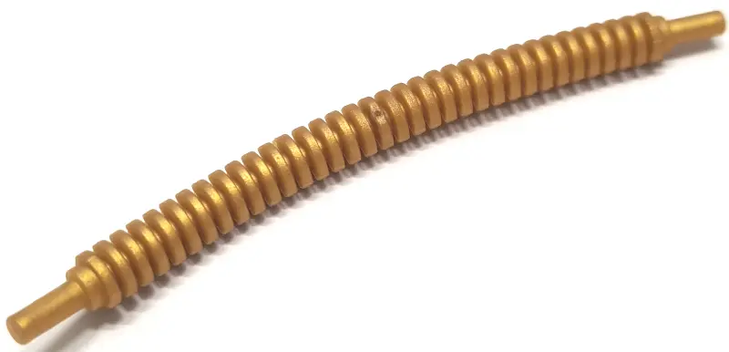 Pearl Gold Hose, Flexible Ribbed with 8mm Ends 12L / 9.6cm