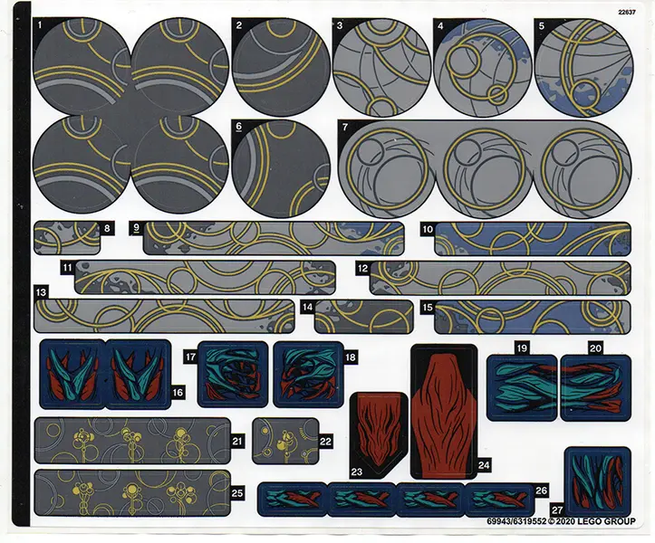 Sticker Sheet for Set 76156 - (69943/6319552)