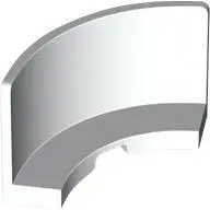 White Panel 3 x 3 x 2 Corner Convex