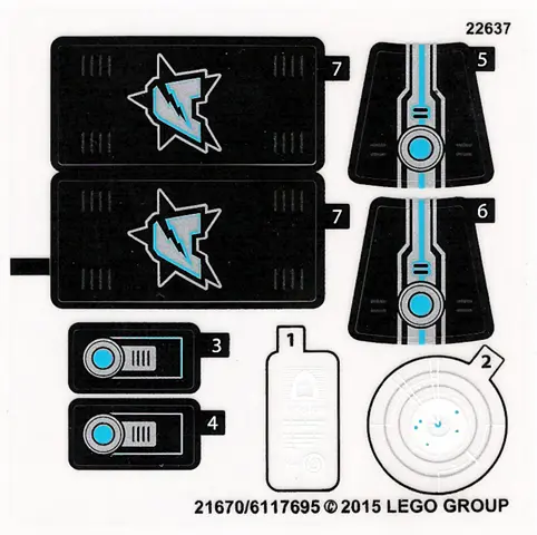 Sticker Sheet for Set 70171 - (21670/6117695)