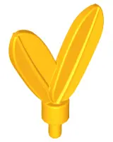 Bright Light Orange Minifigure, Plume Feathers with Small Pin