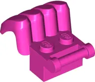 Dark Pink Brick, Modified 1 x 2 with Bar Handle and 4 Legs / Claws on Opposite Sides