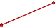 Red String with End Studs and Climbing Grips (21L Overall) with (Same Color) Studs and Grips Pattern