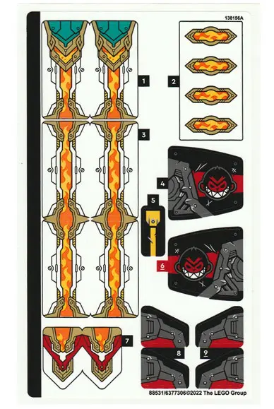 Sticker Sheet for Set 80034 - (88531/6377306)