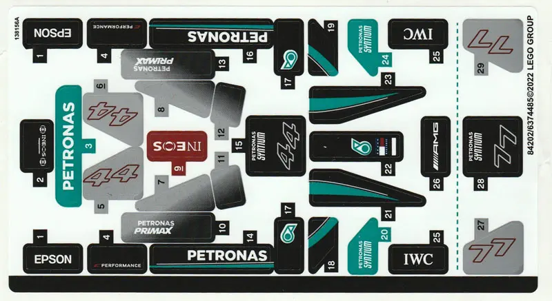 Sticker Sheet for Set 76909, Sheet 1 - (84202/6374485)
