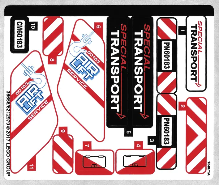 Sticker Sheet for Set 60183 - (36656/6212979)